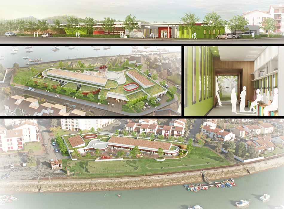 concours d'architecture, &eacute;cole, maternelle, saint-jean-de-luz
