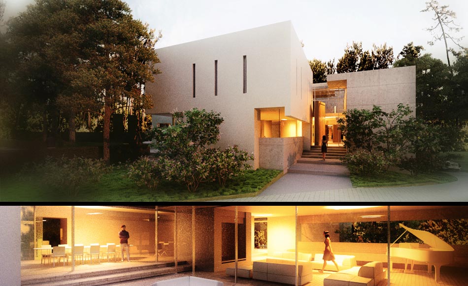 rendu 3d, image 3d, insertion, atelier d'architecture Philippe Pastre, biarritz